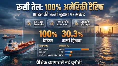 अमेरिकी प्रतिनिधि सभा में बिल पास; रूसी तेल खरीदने वाले देशों पर 100% तक टैरिफ का खतरा : US Sanctions & Tariff Alert