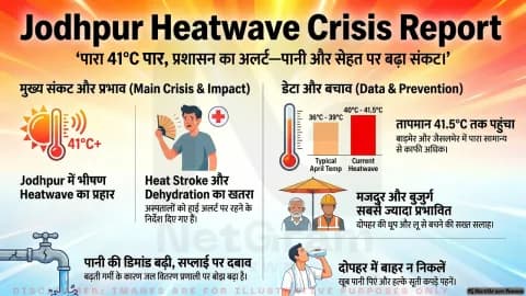 जोधपुर में भीषण गर्मी का प्रहार, हीटवेव अलर्ट के बीच स्वास्थ्य और जल संकट की चिंता बढ़ी