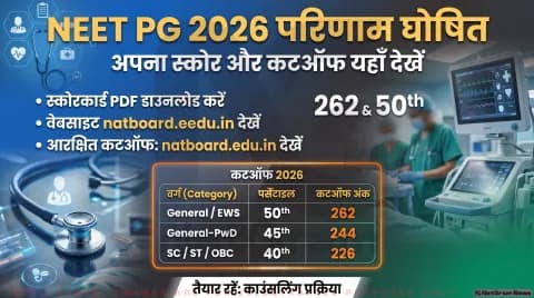 NBEMS ने जारी किया रिजल्ट PDF; natboard.edu.in से ऐसे डाउनलोड करें मेरिट लिस्ट : NEET PG Result 2026 Alert