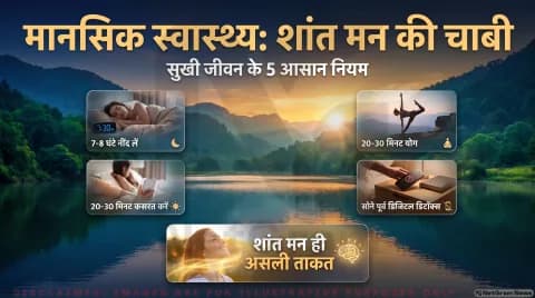 7-8 घंटे की नींद, डिजिटल डिटॉक्स और योग; जानिए मन को तरोताजा रखने के 5 नियम: Mental Health Guide 2026