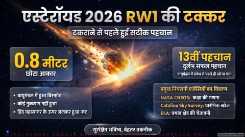 Planetary Defense Alert: ऑस्ट्रेलिया के आसमान में जला 2026 RW1 एस्टेरॉयड तुरंत पढ़ें अर्ली-वार्निंग सिस्टम रिपोर्ट