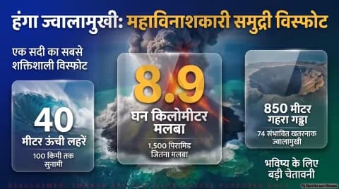 हंगा ज्वालामुखी विस्फोट पर ऑकलैंड यूनिवर्सिटी का शोध; अंडरसी केबल्स और सुनामी की पूर्व चेतावनी पर जोर