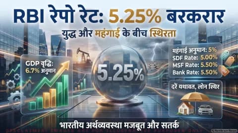 RBI Repo Rate :नहीं बढ़ेगी आपकी होम और कार लोन की EMI! जानिए रिजर्व बैंक की बैठक की 5 बड़ी बातें