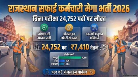 183 नगरीय निकायों में ऑनलाइन लॉटरी से होगा चयन, 21 से 40 वर्ष तक आयु सीमा तय: LSG Rajasthan Recruitment Updates 2026