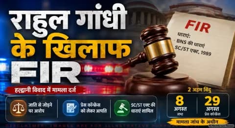 हल्द्वानी शुद्धिकरण मामले में राहुल गांधी पर BNS और SC/ST एक्ट में केस; तुरंत पढ़ें पूरी कानूनी रिपोर्ट : Rahul Gandhi FIR Alert