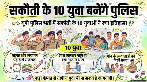 अगर आप भी कर रहे हैं यूपी पुलिस या अन्य सरकारी नौकरियों की तैयारी, तो थोड़ा ठहरिए! तुरंत जानें सकौती गांव के सफल अभ्यर्थियों के टिप्स