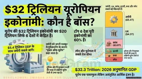 यूरोप की $32 ट्रिलियन इकोनॉमी: कौन से देश हैं सबसे आगे?