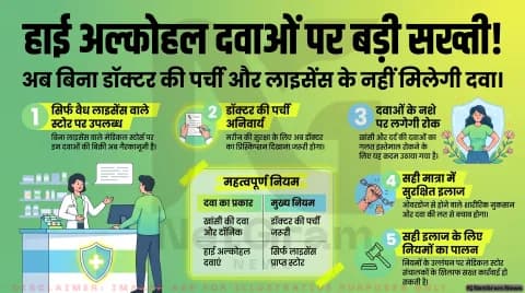 हाई अल्कोहल वाली दवाओं की बिक्री पर सख्ती, अब डॉक्टर की पर्ची और लाइसेंस वाली मेडिकल दुकान से ही मिलेगी दवा