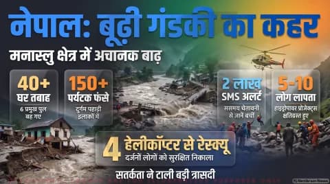 गोरखा के चुमनुबरी में भारी तबाही; मनास्लु ट्रेकर्स के लिए एडवाइजरी: Nepal Flash Flood Alert (October 2026)