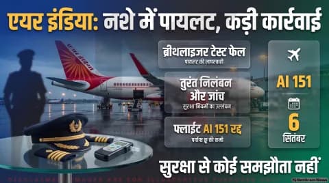 ज्यूरिख-दिल्ली फ्लाइट AI 151 के को-पायलट पर गिरी गाज; शराब पीकर ड्यूटी पर आने के आरोप में सस्पेंड : Aviation Safety Crackdown 2026