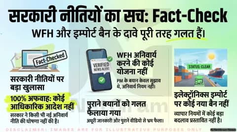 क्या सरकार वर्क फ्रॉम होम और इलेक्ट्रॉनिक्स इम्पोर्ट पर सख्त नीति ला रही है? वायरल दावों की सच्चाई