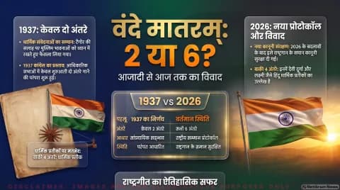 सभी 6 अंतरे बनाम 2 अंतरे; जानिए कानूनी सुरक्षा और राजनीतिक बहस के नियम : National Song Protocol Updates