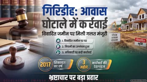 गिरिडीह के पूर्व कार्यपालक पदाधिकारी राजीव मिश्रा के खिलाफ कार्रवाई की सिफारिश; 3 महीने में मांगी रिपोर्ट: Jharkhand Lokayukta Action Alert