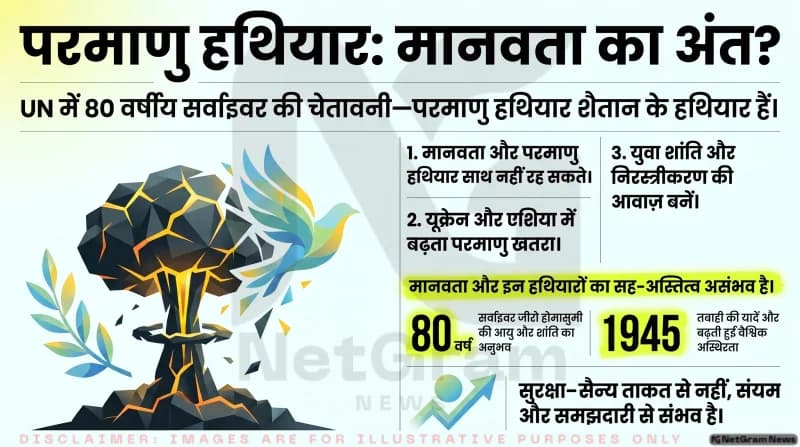 हिरोशिमा बमबारी से बचे 80 वर्षीय जीवित साक्षी का UN में भावुक संदेश, दुनिया से परमाणु हथियार खत्म करने की अपील