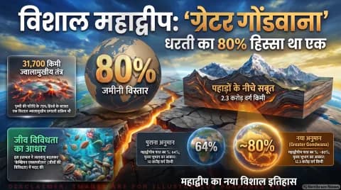 Gondwana Discovery: समैरियम-नियोडिमियम आइसोटोप्स से 2.3 करोड़ वर्ग किमी के दबे भूखंडों की पहचान