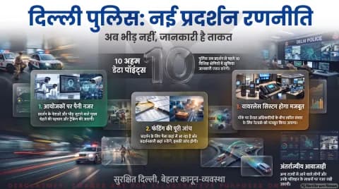 बड़े प्रदर्शनों से पहले जुटाई जाएंगी 10 अहम जानकारियां; तुरंत पढ़ें कमिश्नर के नए आदेश : Delhi Police Protest SOP Alert