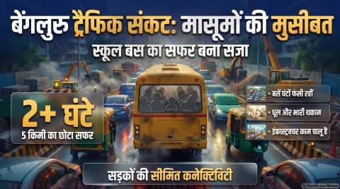 5 किमी का सफर तय करने में लगे 120 मिनट; जानिए ट्रैफिक पुलिस की रिपोर्ट : East Bengaluru Commute Updates 2026