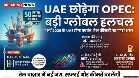 UAE ने OPEC और OPEC+ से अलग होने का फैसला किया, वैश्विक तेल बाजार में हलचल