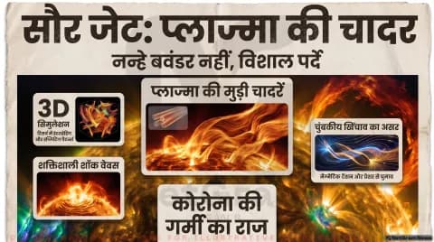 Coronal Heating Problem Updates: शॉक वेव्स, मैग्नेटिक टेंशन और बारोक्लिनिक मोशन पर वैज्ञानिकों का बड़ा विश्लेषण