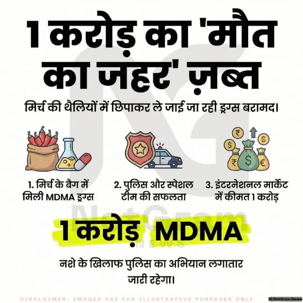 मिर्च की थैली में 1 करोड़ का ‘मौत का जहर’! नागौर पुलिस ने पकड़ा बड़ा ड्रग तस्कर