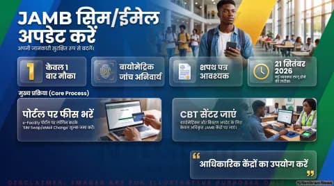 21 सितंबर से शुरू हुई सिम और ईमेल बदलने की सुविधा; जानिए स्टेप-बाय-स्टेप गाइड: JAMB UTME 2026 Profile Update Alert