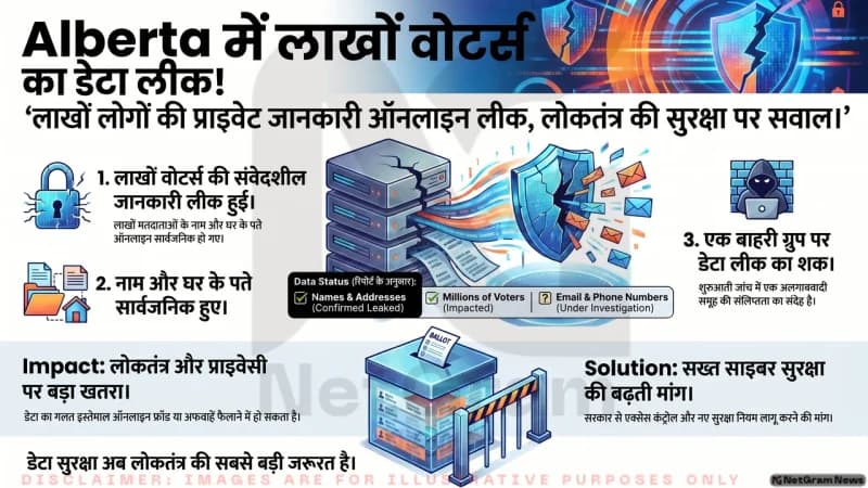 कनाडा के Alberta में वोटर डेटा लीक का शक, चुनावी सुरक्षा पर उठे बड़े सवाल