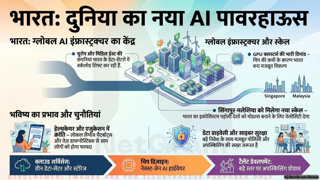 भारत का AI इन्फ्रास्ट्रक्चर: एशिया-प्रशांत क्षेत्र में बन सकता है बड़ा टेक हब