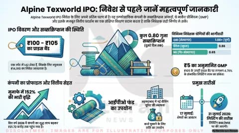 Alpine Texworld IPO का आज आखिरी दिन, जानें GMP, सब्सक्रिप्शन और कंपनी की पूरी जानकारी
