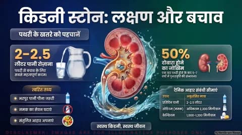 Kidney Stone: डिहाइड्रेशन और हाई-सोडियम डाइट से बचें; जानिए 2-2.5 लीटर पानी का वैज्ञानिक नियम