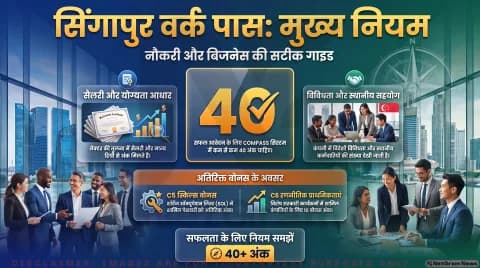 एम्प्लॉयमेंट पास (EP) के लिए 40 अंकों की अनिवार्यता; जानिए COMPASS क्राइटेरिया : Singapore Work Pass Alert 2026