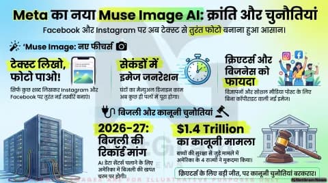 Meta ने लॉन्च किया नयाAI टूल  'Muse Image', अब Facebook और Instagram पर टेक्स्ट से बन सकेंगी तस्वीरें