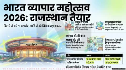 राजस्थान सरकार का बड़ा कदम: ‘भारत व्यापार महोत्सव 2026’ को मिला समर्थन