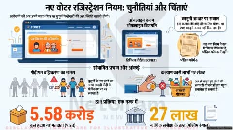 EC के नए ऑनलाइन वोटर रजिस्ट्रेशन नियम पर उठे सवाल, SIR से प्रभावित परिवारों की बढ़ी चिंता