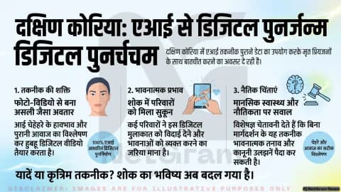 दक्षिण कोरिया में एआई से दिवंगत प्रियजनों के डिजिटल वीडियो, तकनीक ने शोक और भावनाओं पर नई बहस छेड़ी