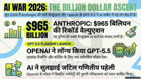 AI की नई दौड़: Anthropic की रिकॉर्ड वैल्यूएशन और OpenAI के GPT-5.5 ने बढ़ाई प्रतिस्पर्धा