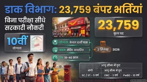 India Post: 23,759 पदों पर 31 अगस्त से शुरू होगा रजिस्ट्रेशन; तुरंत पढ़ें पूरी गाइडलाइन