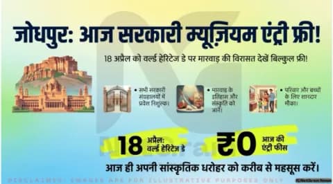 वर्ल्ड हेरिटेज डे पर जोधपुर के सरकारी म्यूज़ियम में फ्री एंट्री, लोगों के लिए खास मौका