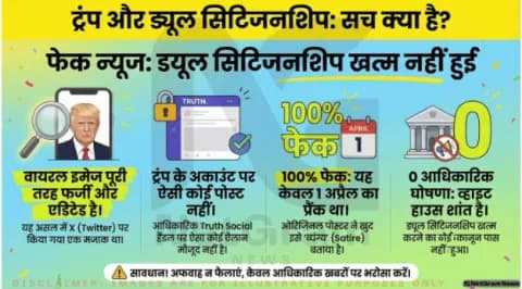 क्या ट्रंप ने ड्यूल सिटिजनशिप खत्म करने का ऐलान किया?