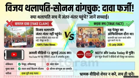 वायरल दावा फर्जी निकला: सोनम वांगचुक के समर्थन में जंतर-मंतर पहुंचे थे विजय थलापति? फैक्ट चेक में सामने आई सच्चाई