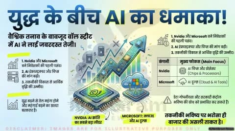 युद्ध की चिंताओं के बीच AI पर दांव, वॉल स्ट्रीट में फिर लौटी तेजी
