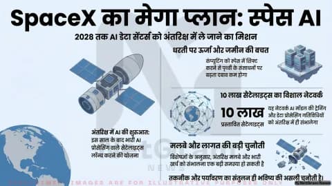 अंतरिक्ष में AI डेटा सेंटर बनाने की चर्चा तेज, SpaceX के संकेतों ने बढ़ाई संभावनाएं