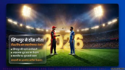 सिंगापुर 112/2 (11.5 ओवर); सुरेन्द्रन चंद्रमोहन 75 पर नाबाद : Singapore vs Maldives T20 Score Tracker