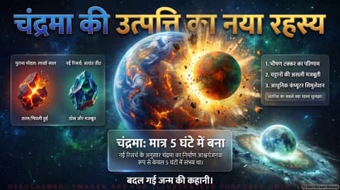 Moon Formation Theory Alert: स्मूथ्ड पार्टिकल हाइड्रोडायनामिक्स (SPH) सिमुलेशन से चांद के जन्म का नया मॉडल तुरंत पढ़ें स्टडी
