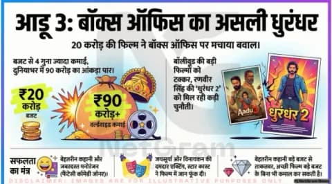 ‘धुरंधर 2’ को टक्कर दे रही लो बजट साउथ फिल्म ‘आडू 3’, कमाई ने सबको चौंकाया