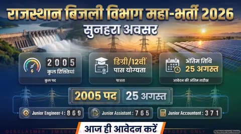 Rajasthan Vidyut Nigam Bharti Live Updates: 5 बिजली कंपनियां, 23,700 स्टाइपेंड और 12 शहरों में परीक्षा केंद्र; विस्तृत रिपोर्ट