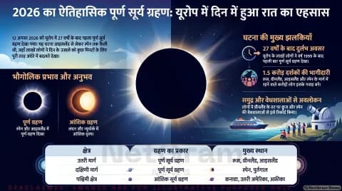Europe Solar Eclipse 2026 Alert: 27 साल बाद पूर्ण सूर्य ग्रहण; तुरंत पढ़ें स्पेन और आइसलैंड से आई तस्वीरें