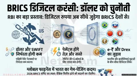 BRICS समिट 2026 के लिए RBI का बड़ा प्रस्ताव, डिजिटल मुद्रा लिंकिंग से डॉलर निर्भरता घटाने की तैयारी