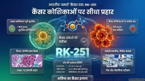 Cancer Research Alert: भारतीय वैज्ञानिकों ने विकसित की स्मार्ट दवा RK-251; तुरंत पढ़ें Journal of Medicinal Chemistry की रिपोर्ट