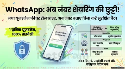 WhatsApp का नया यूज़रनेम फीचर शुरू, अब बिना मोबाइल नंबर शेयर किए कर सकेंगे चैट