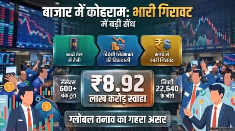सेंसेक्स में 673 अंकों का गोता, निफ्टी 22,650 के नीचे; जानिए 5 बड़े डाउनसाइड रिस्क : Stock Market Crash Alert 29 September 2026